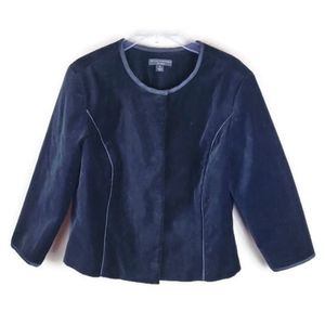 Behnaz Sarafpour x Target Velvet Jacket Womens‎ Size M 3/4 Sleeve Lined